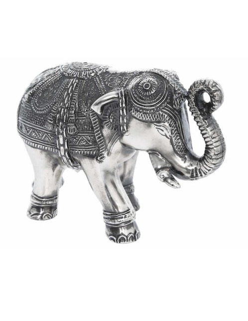 Figura decorativa de elefante Imperio Artesanal gris