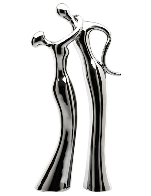 CROWN BACCARA Figura de pareja Crown Baccara de cerámica