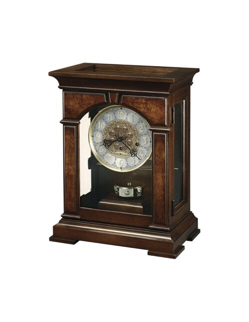 Howard Miller Orologio Da Mensola Cramden, Finitura Nera Antica, Doppio Quadrante Con Vetro, Vintage - 2
