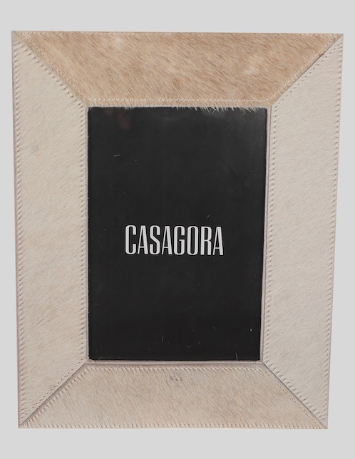 Portarretratos Casagora Warm Rustic de piel para 1 foto