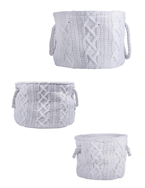 Set cesto multiusos de tela 1
