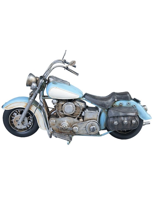 RUNNING DECORA Figura de motocicleta Running Decora Vintage de metal