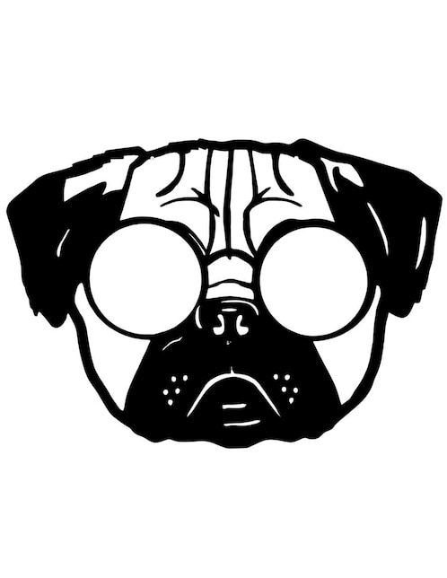 Cuadro decorativo Divina Creación pug cool