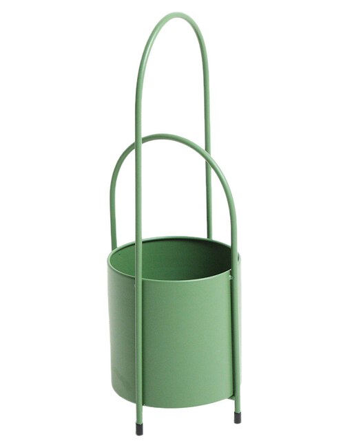 MACETA CON BASE CARI FOLCROR, VERDE