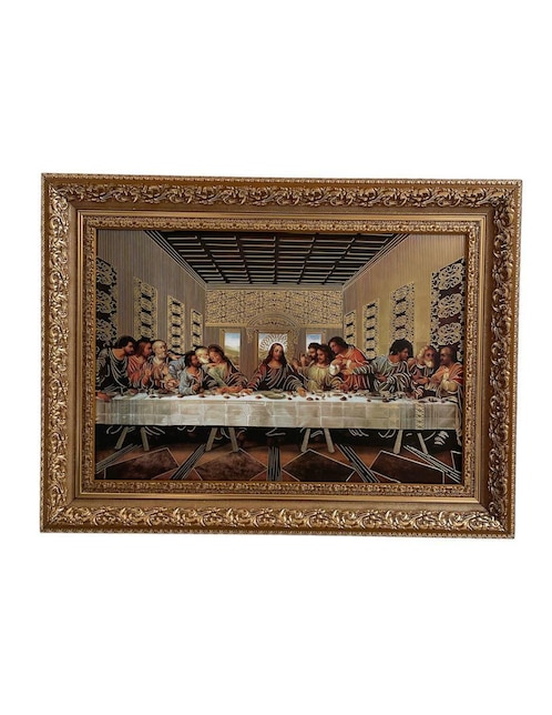 Cuadro La Última Cena de Leonardo da Vinci técnica polioleo Encuadro MX