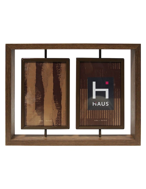 Portarretrato Haus MDF para 2 fotos