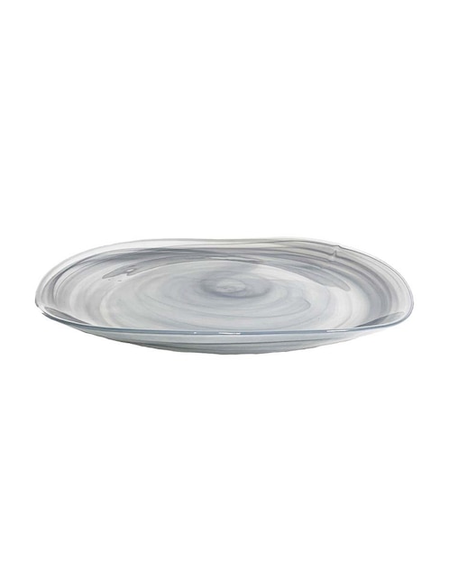 PLATÓN TRIANGULAR ALABAST, GRIS