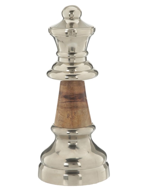 Figura decorativa de reina ajedrez N Narrative de madera