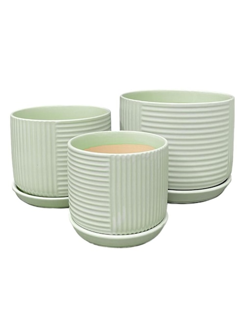 Set maceta de cerámica
