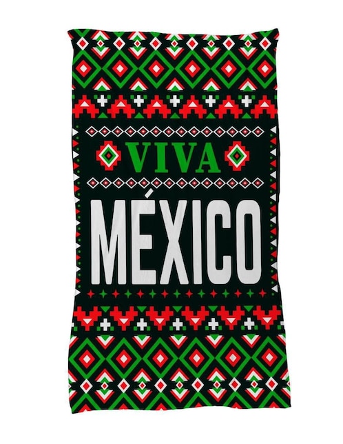 Frazada de tejido plano Juana Gallo Viva México unisex