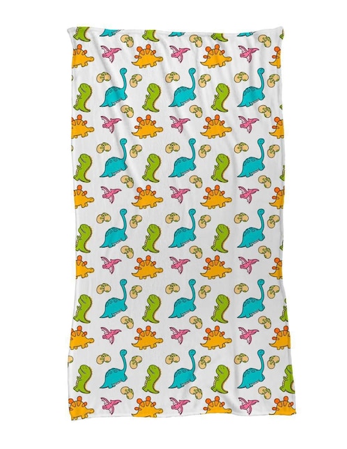 Frazada de tejido plano Juana Gallo Dinosaurios unisex