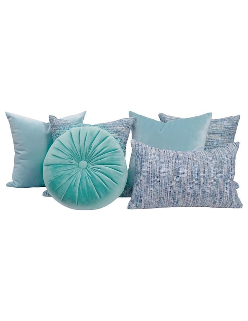 Set de cojín decorativo Antonela Aqua