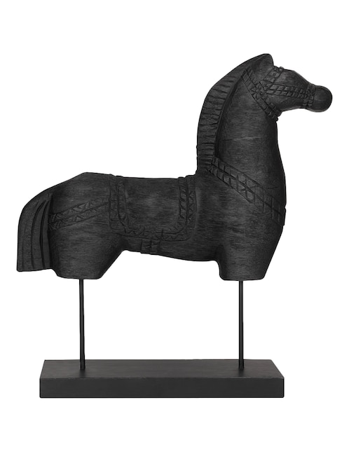 Escultura N Narrative Caballo Ru de madera