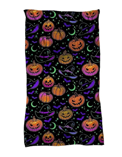 Frazada de tejido plano Juana Gallo Halloween Neon unisex
