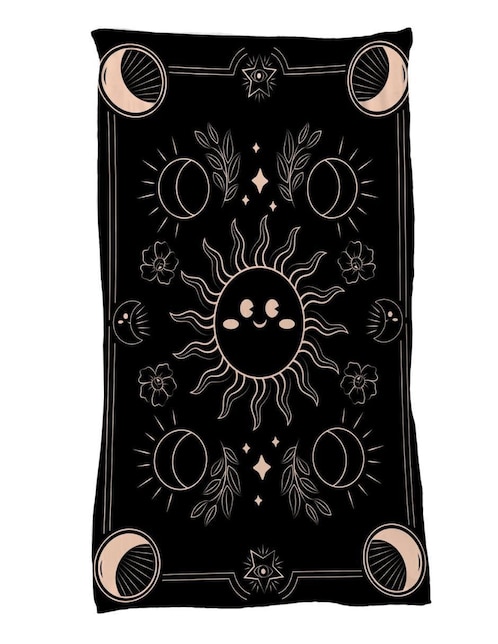 Frazada clásica de tejido punto Juana Gallo Halloween Tarot Kawaii