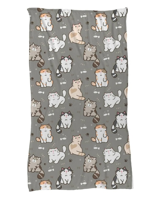 Frazada clásica de tejido punto Juana Gallo Gatitos Kawaii