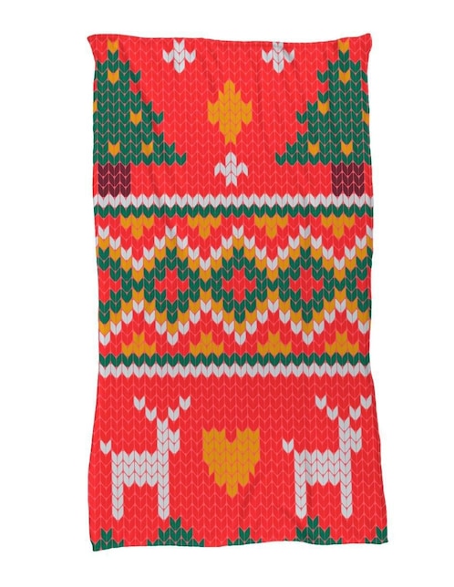 Frazada clásica de tejido punto Juana gallo Suéter navideño unisex