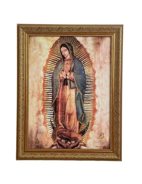 Cuadro Virgen De Guadalupe técnica polioleo Encuadro Mx