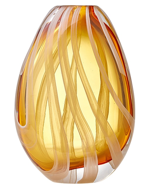 Florero N Narrative Marbled de vidrio