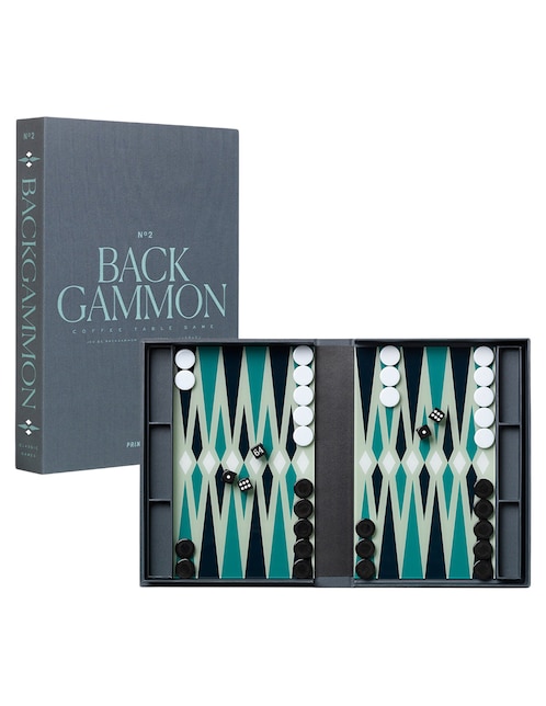 Caja decorativa con set Board Game Backgammon 1