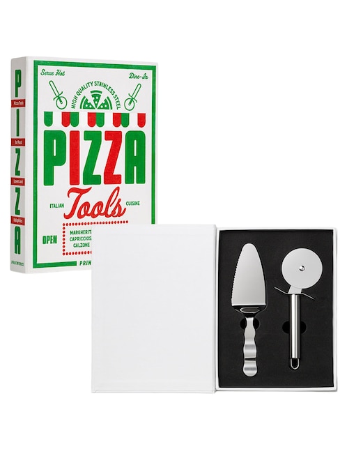 Caja decorativa con set Pizza Tools 1