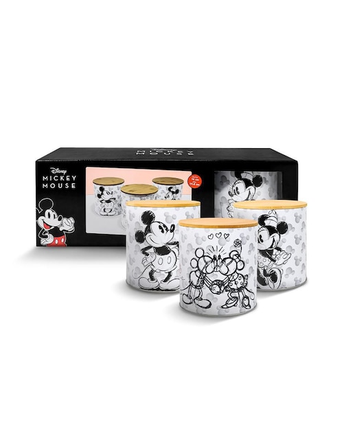 Caja Gairet Mickey Mouse cilindro con 3 piezas piezas