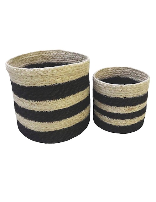 Set cesto multiusos Naturally de yute 1