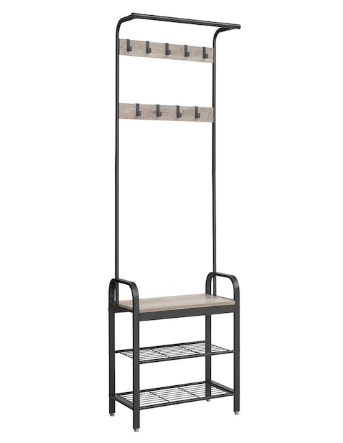 Perchero de piso Songmics Home Dacey de metal 9 ganchos