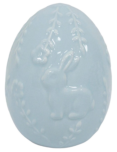 FIGURA HUEVO 14CM DÍA DE, AZUL CLARO