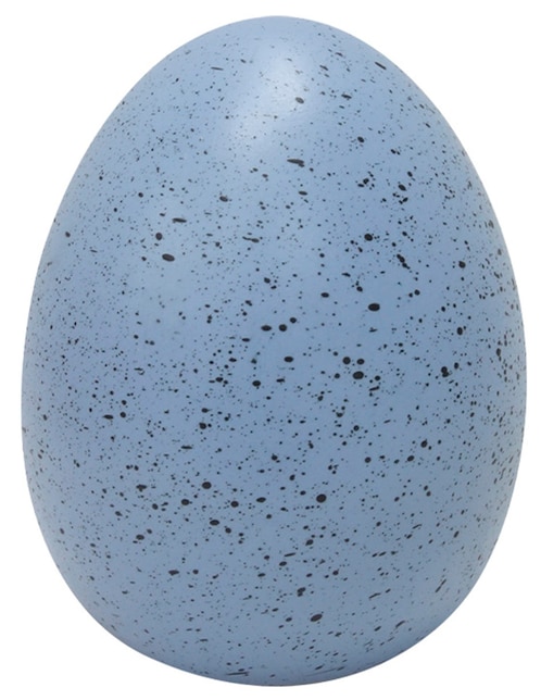 FIGURA HUEVO 13CM BOSQUE, AZUL CLARO