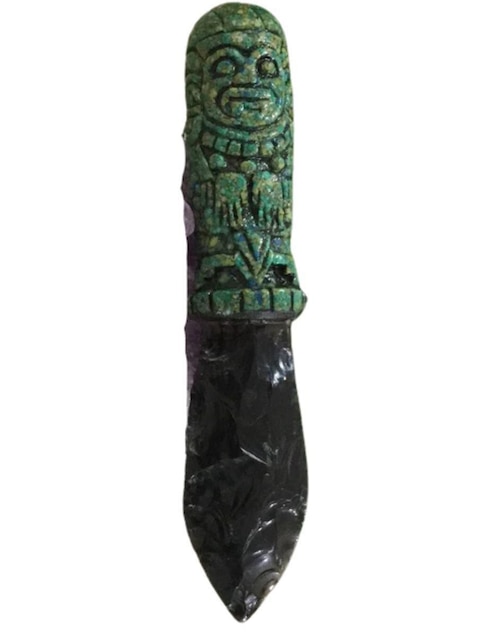 Figura de daga Tlacaelel Mx de vidrio
