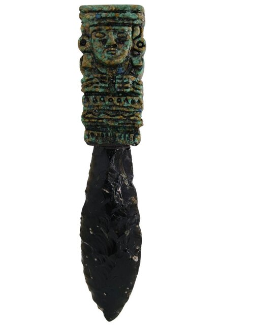 Figura de daga Tlacaelel Mx de vidrio