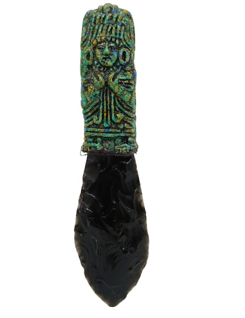 Figura de daga Tlacaelel Mx de vidrio