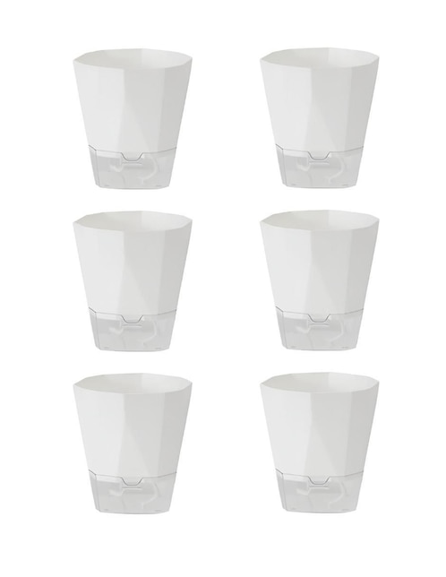 Set maceta Xtellar de plástico con sistema automático de riego