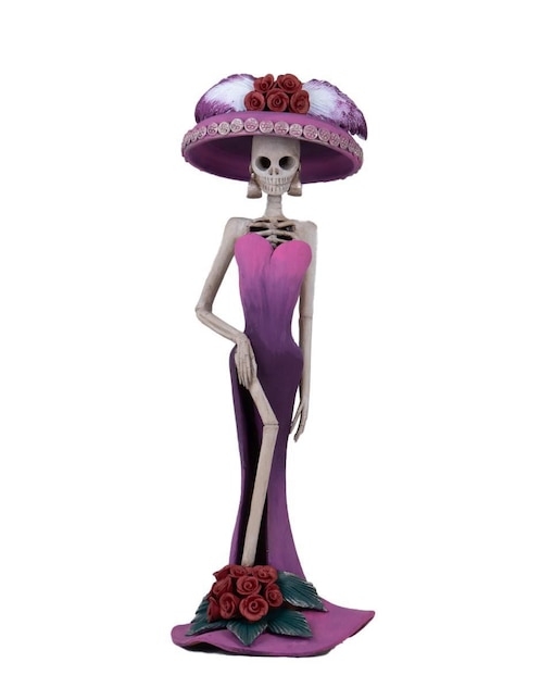 Escultura de calavera Casa de las Artesanías de Michoacán Catrina