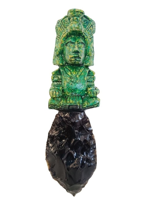 Figura de daga Tlacaelel Mx de vidrio