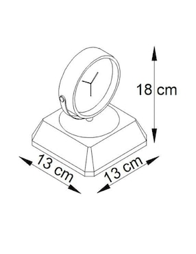 Reloj de mesa Howard Miller de acero inoxidable