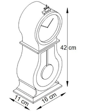 Reloj de mesa Howard Miller de madera