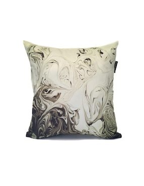 Cojín decorativo Nataly Rodriguez sublimado Soufian gris con blanco