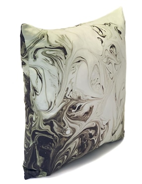 Cojín decorativo Nataly Rodriguez sublimado Soufian gris con blanco