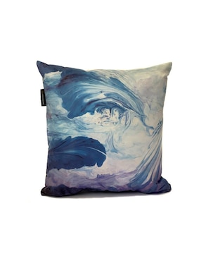 Cojín decorativo Nataly Rodriguez sublimado Agota azul con morado