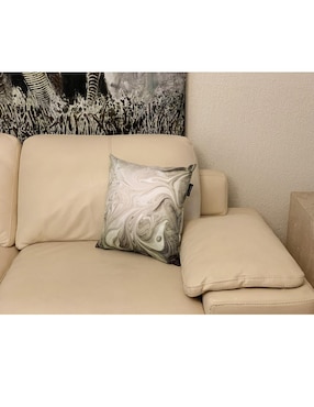 Cojín decorativo Nataly Rodriguez sublimado Nicanor gris