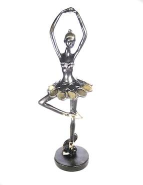 Figura Decorativa De Bailarina Imperio Artesanal De Metal