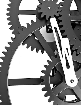 Reloj de pared Kikkerland Con 3 engranes