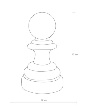 Figura de peón N Narrative de cerámica