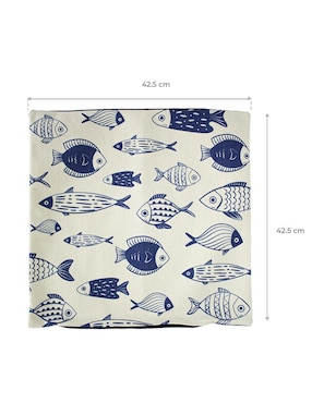 Cojín Fish Blue Corner Home