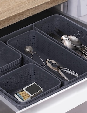 Set cesto decorativo Tutti de plástico