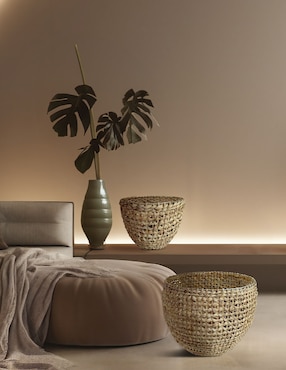 Cesto para ropa Haus de fibras naturales