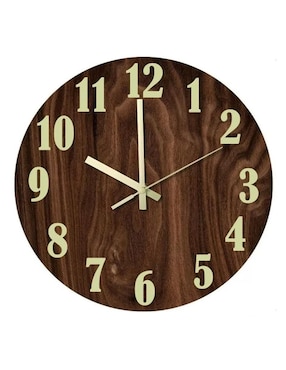 Reloj de pared Genérica de madera