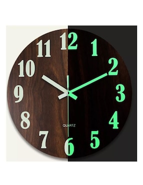 Reloj de pared Genérica de madera